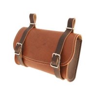 bolso-sillin tipo antiguo piel sintetica marron