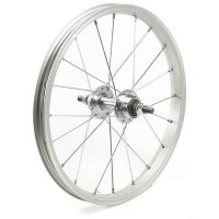 Rueda trasera bicicleta 16" pulgadas Plata, 16 h