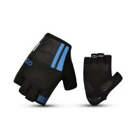 Guantes cortos ges course negro-azul