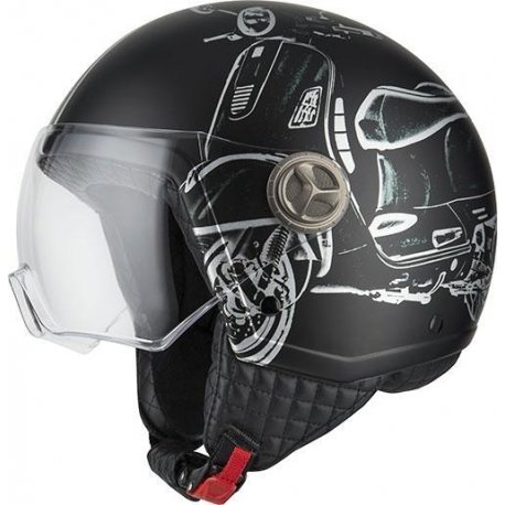 Casco jet nzi ZETA 2 B-VESPA TURIA MATT