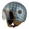 casco jet nzi ZETA 2 FLOR BLUE MATT