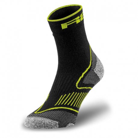 CALCETINES R2 "CHALLENGE" NEGRO/AMLLO T-L (43-46)