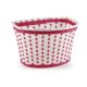 CESTA 16" PLASTICO ROJO/BLANCO 240X150MM