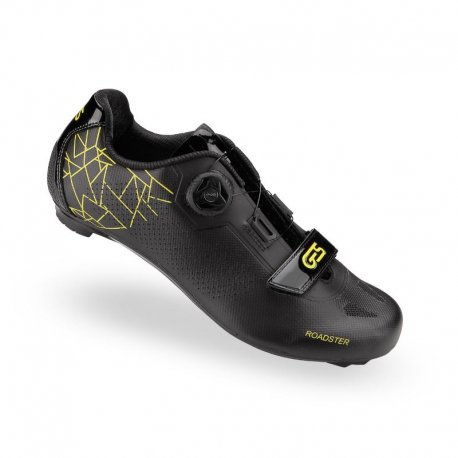 zapatillas carretera ges roadster-2 negro-amarillo