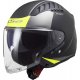 CASCO LS2 JET OF600 COPTER URBANE NEGRO MATE-AMARILLO