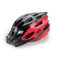 casco ges rocket negro-rojo