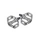 pedales MTB aluminio pulido - Rod. bolas - 9/16 - 100x100mm