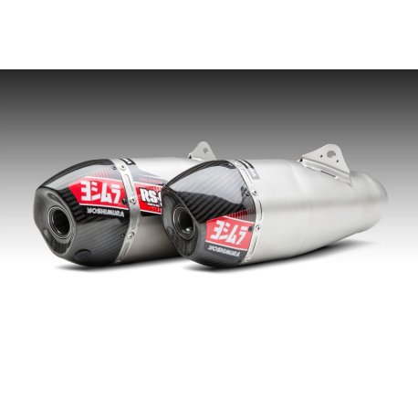 Silencioso izquierdo de acero inoxidable Yoshimura, para escape RS-9, Honda CRF450R/RX