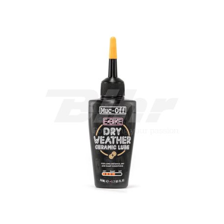 Lubricante cerámico de cadena eBike para clima seco MUC-OFF Dry Weather Ceramic Lube, 50 ml