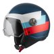 casco jet nzi ZETA 2 BANDI BLUE&RED