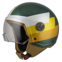 casco jet nzi ZETA 2 BANDI MUSGO&GOLD