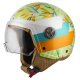 Casco jet nzi ZETA 2 LIME LEAVES MATT