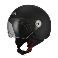 CASCO JET NZI VINTAGE 3 MATT BLACK NEGRO MATE