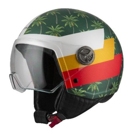 Casco jet nzi ZETA 2 PALM BEACH MUSGO MATT