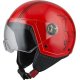 casco jet nzi ZETA 2 SPRINT FLUO RED