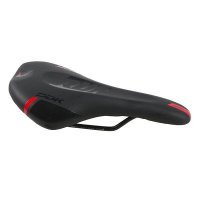 SILLIN MTB DDK "RUN" NEGRO/ROJO 273x145mm