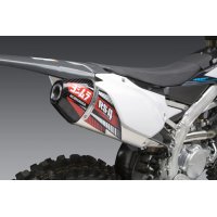 Linea completa escape Yoshimura Signature RS-4, acero inox, Silencioso de aluminio, Yamaha YZ450F