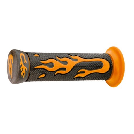 Par puños goma Negro/Naranja. LLama