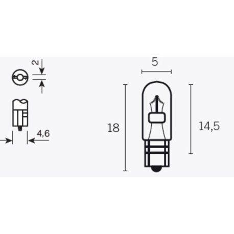 Caja de 10 lámparas 12V1.2W