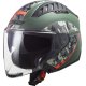 CASCO LS2 JET OF600 COPTER CRISPY VERDE MILITAR