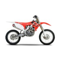 Linea completa escape Yoshimura RS-4, inox, Silencioso aluminio y tapa carbon, Honda CRF250R