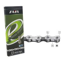 CADENA E-BIKE 11 VEL 1/2"X5/64"" 126L PLATA/NEGRO