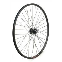 RUEDA DELANTERA 29" NEGRA DISCO CENTER LOCK, 36H INOX