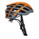 casco bici hebo core gris-naranja