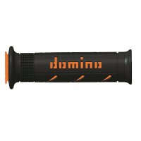 Puños racing DOMINO super soft 126mm negro/naranja A25041C4540