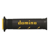 Puños racing DOMINO super soft 126mm negro/amarillo A25041C4740