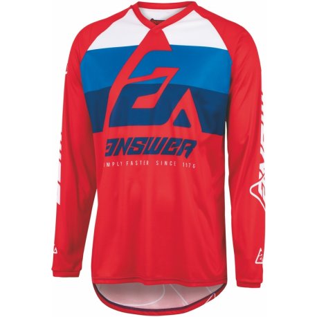 Camiseta ANSWER Syncron CC - Answer red/blanco/azul