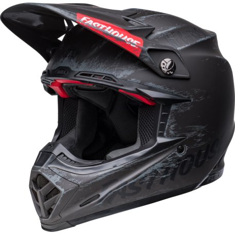 Casco BELL MOTO-9S FLEX FASTHOUSE Negro mate-gris