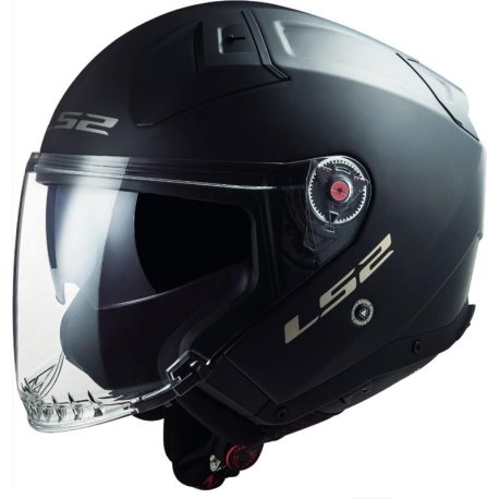 CASCO LS2 JET OF603 INFINITY II NEGRO MATE