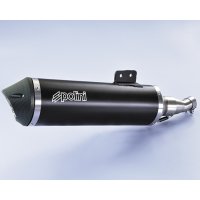 ESCAPE POLINI Full Exhaust System - Black Aluminium Kymco