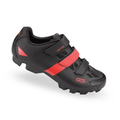 zapatillas mtb-spinning ges vantage-2 negro-rojo