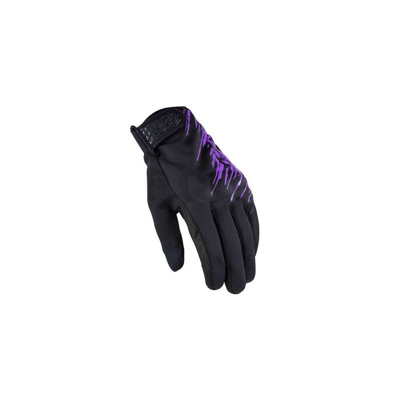 GUANTES LS2 JET LADY NEGRO-LILA