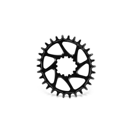 PLATO GARBARUK OVALADO DIRECT MOUNT BB30 (SHORT SPINDLE) (30T, BLACK)