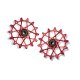 ROLDANAS DE CAMBIO PARA SHIMANO (SET - 14T + 14T (FOR 12 SP. WITH STANDARD CAGE), RED)