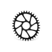 PLATO GARBARUK OVALADO DIRECT MOUNT SHIMANO M7100/M8100 (34T, BLACK)