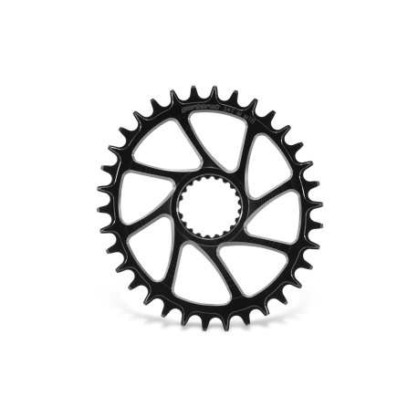 PLATO GARBARUK OVALADO DIRECT MOUNT SHIMANO M7100/M8100 (34T, BLACK)