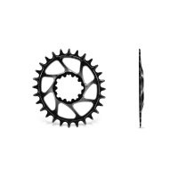 PLATO GARBARUK OVALADO DIRECT MOUNT SRAM GXP/DUB MTB (BOOST) (28T, BLACK)