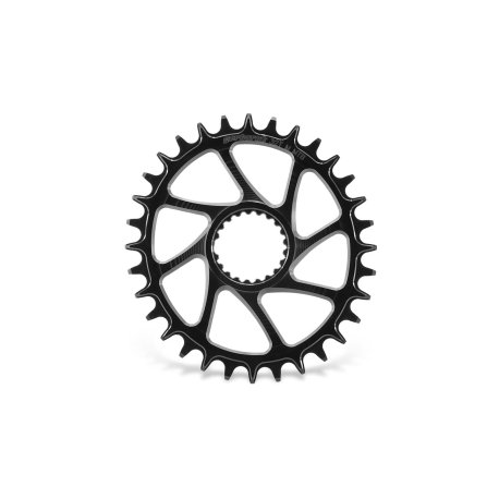 PLATO GARBARUK OVALADO DIRECT MOUNT SHIMANO M7100/M8100 (32T, BLACK)