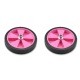 Par de ruedas completas para estabiciclo llanta rosa
