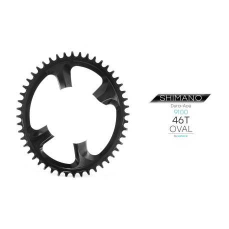 PLATO GARBARUK OVALADO SHIMANO DURA-ACE 9100 (46T, BLACK)