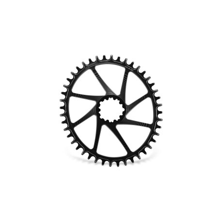 PLATO GARBARUK OVALADO DIRECT MOUNT SRAM GXP/DUB ROAD/GRAVEL (44T, BLACK)