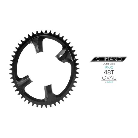 PLATO GARBARUK OVALADO SHIMANO DURA-ACE 9100 (48T, BLACK)