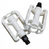 pedales MTB infantil plástico blanco - 9/16 - 90x60mm
