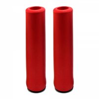 puños de silicona lisos - 17x136mm krayton rojo