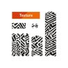 Kit adhesivos protectores cuadro ALGIS texture M LINES negro
