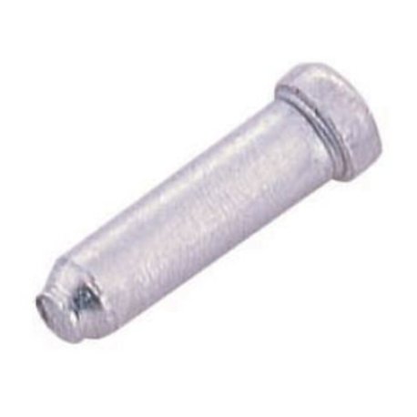 ALHONGA Bote 500 Terminales de cable Ø2,4mm. Aluminio plata. Reforzado